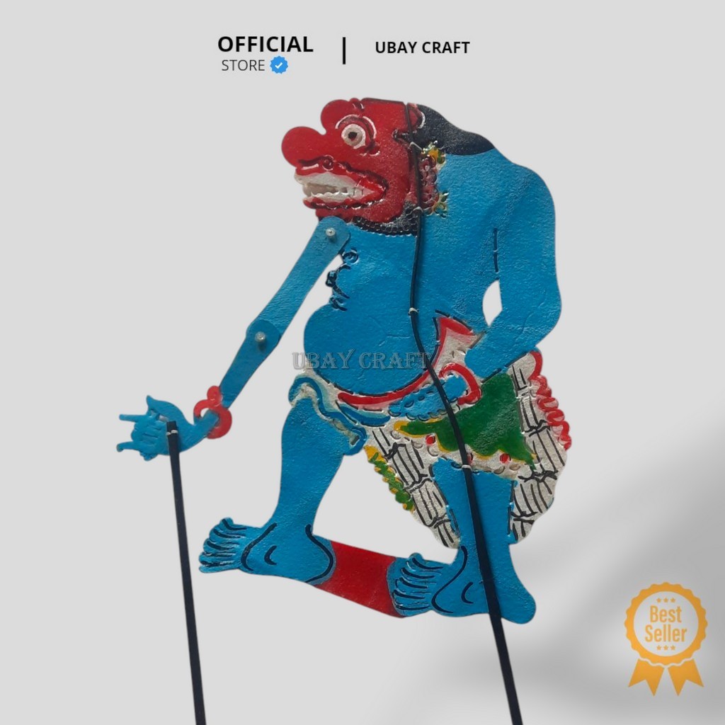 WAYANG KULIT WAYANG MAINAN BUTO PUNUK TINGGI -+45CM