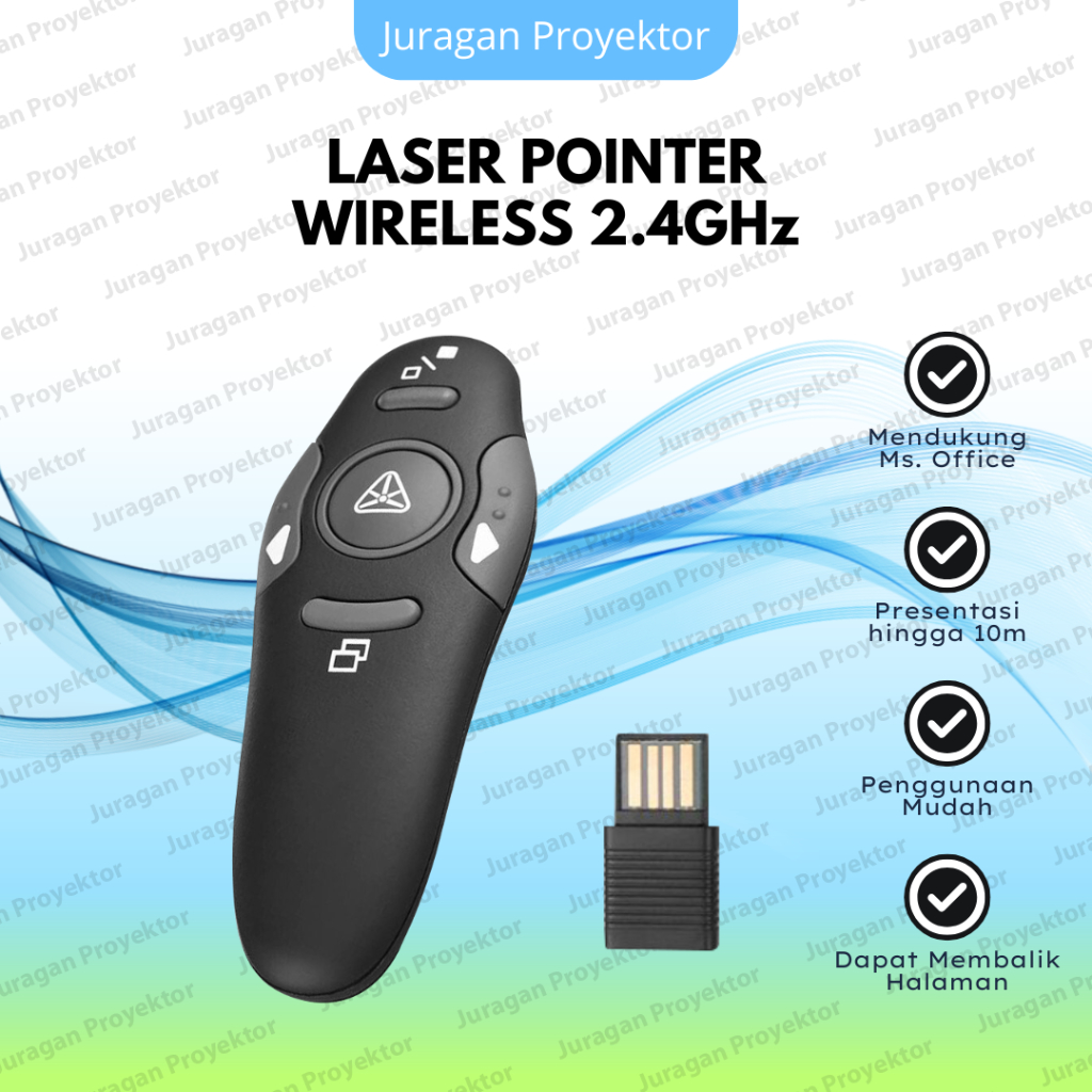 Laser Pointer Presentasi Wireless | Mouse Presentasi | Alat Pointer Presentasi | Wireless Presenter 