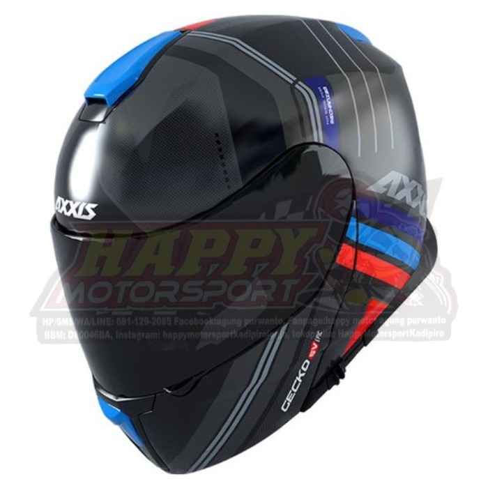 Helm AXXIS Gecko SV Gloss Black Modular