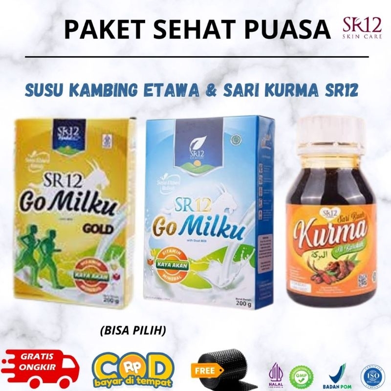 

PAKET SEHAT PUASA SR12 I SUSU KAMBING ETAWA I SARI KURMA SR12