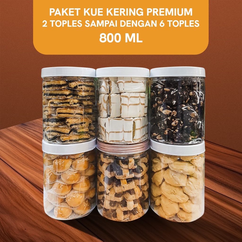 

PAKET KUE KERING PREMIUM 2 TOPLES SAMPAI DENGAN 6 TOPLES 800 ML