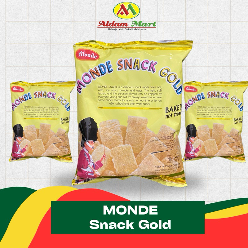 

A.M/ MONDE Snack Gold 60g Baked Not fried