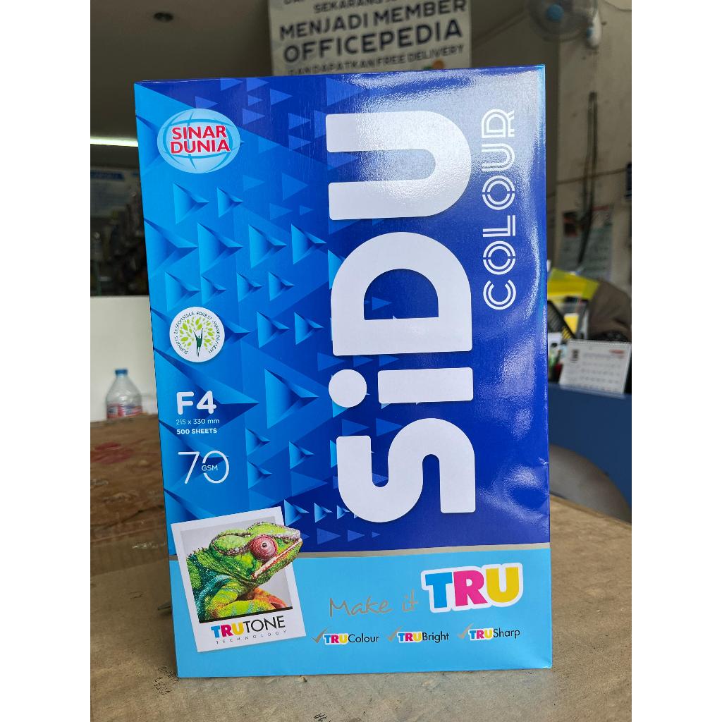 

Kertas F4 70 gr Warna Biru Sinar Dunia.