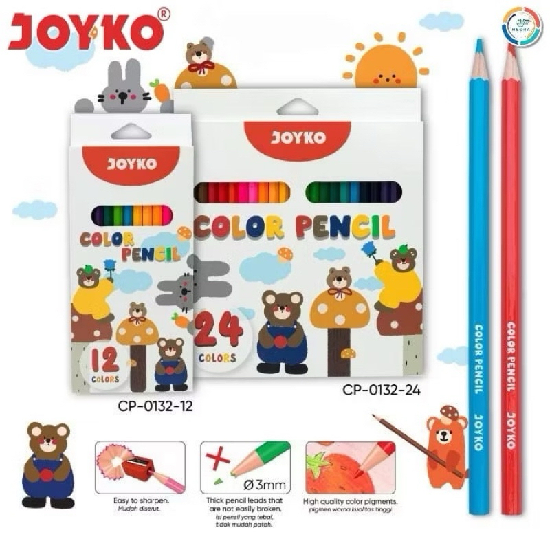 

Pensil Kayu Panjang Warna Fancy Bear CP-0132 (12/24 warna)