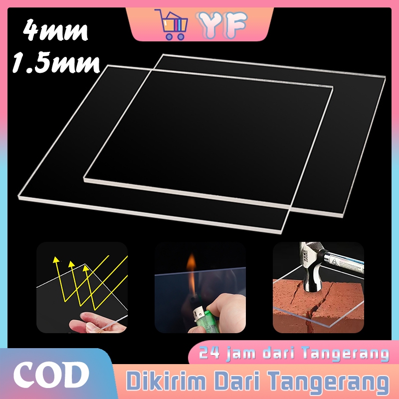 1.5mm/4mm Kristal Flat Atap Kanopi Polycarbonate / Atap Transparan Anti Panas