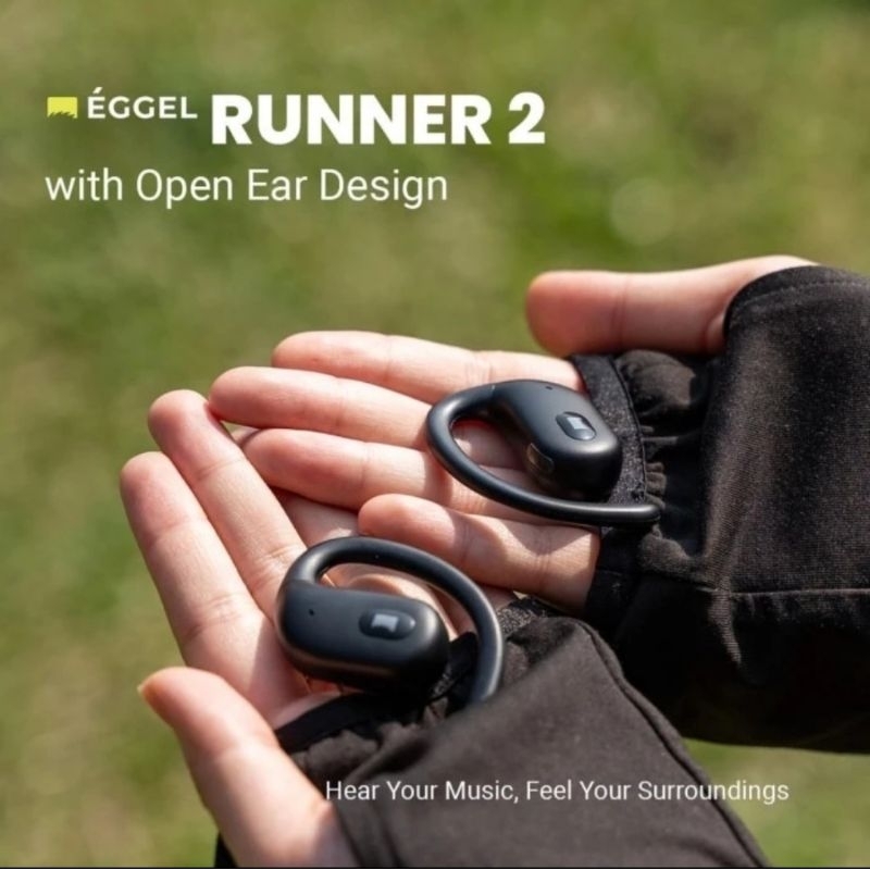 Eggel Runner 2 Open Ear Bluetooth Earphone with ENC environment Noise Canceling&Eggel Runner OpenEar