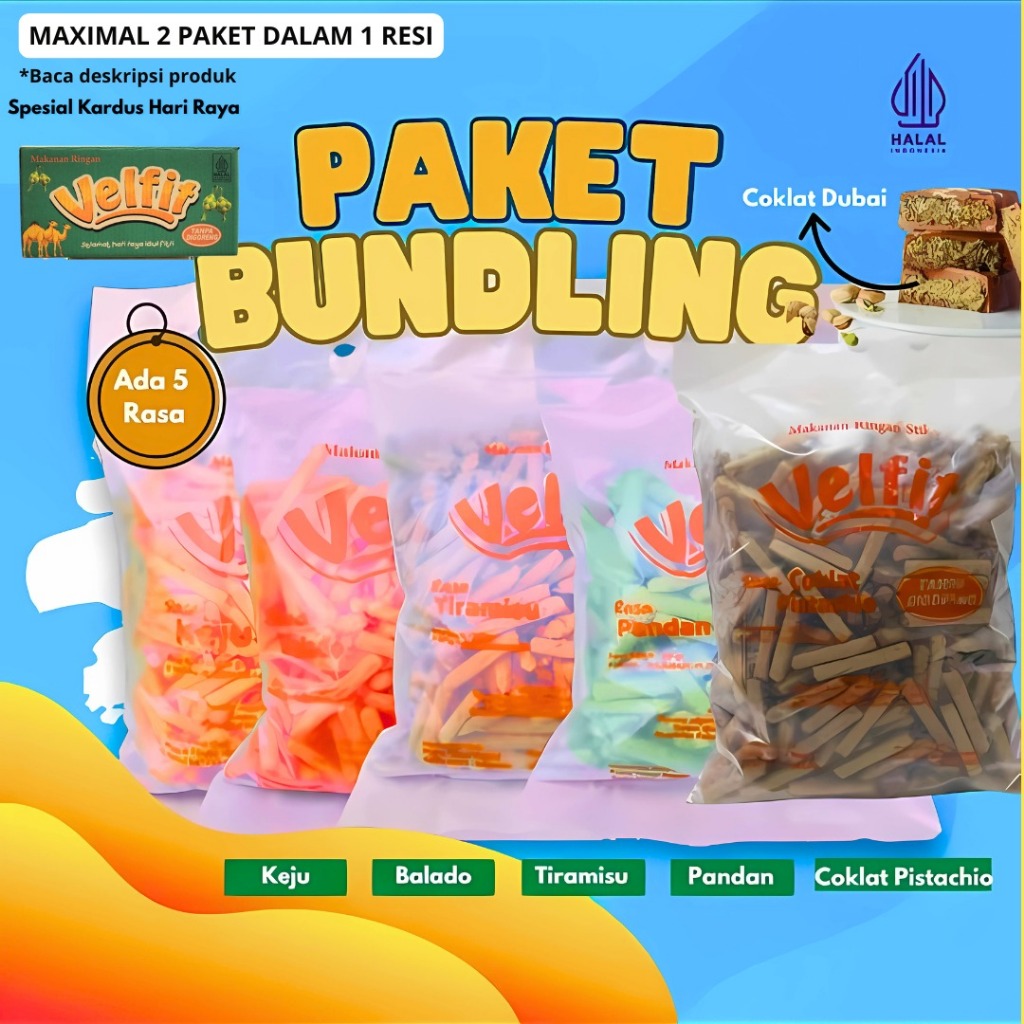 

VELFIT SNACK STIK BALADO 4 RASA BERAT 860g MIRIP SABENA