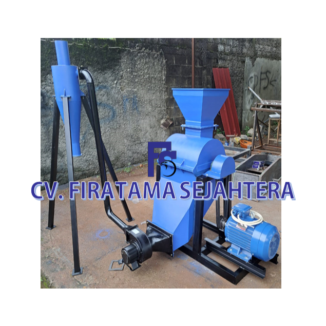 Mesin Hammer mill Besi - Mesin Penepung Bahan Pakan Ikan dengan Mesin Diesel 16 HP