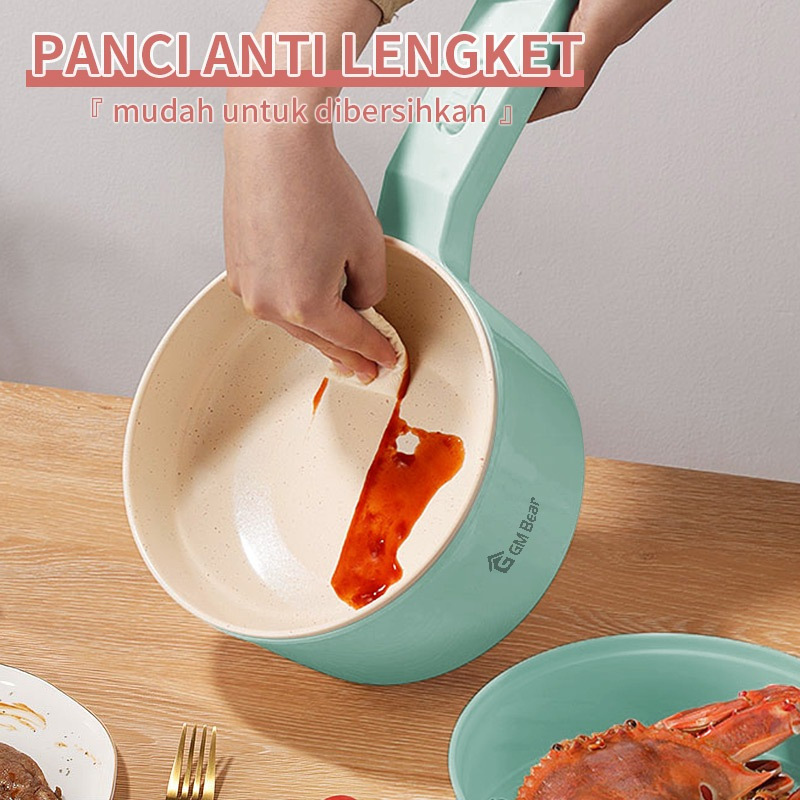 Gm Bear Panci Listrik Serbaguna 2L 2315 - Kompor Listrik Panci Penggorengan Listrik Panci Elektrik