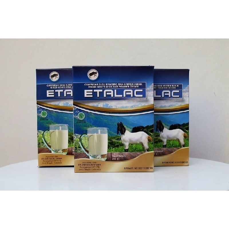 

[Paket 3 box] Etalac Susu Kambing Etawa 200 gr Tanpa Campuran Gula