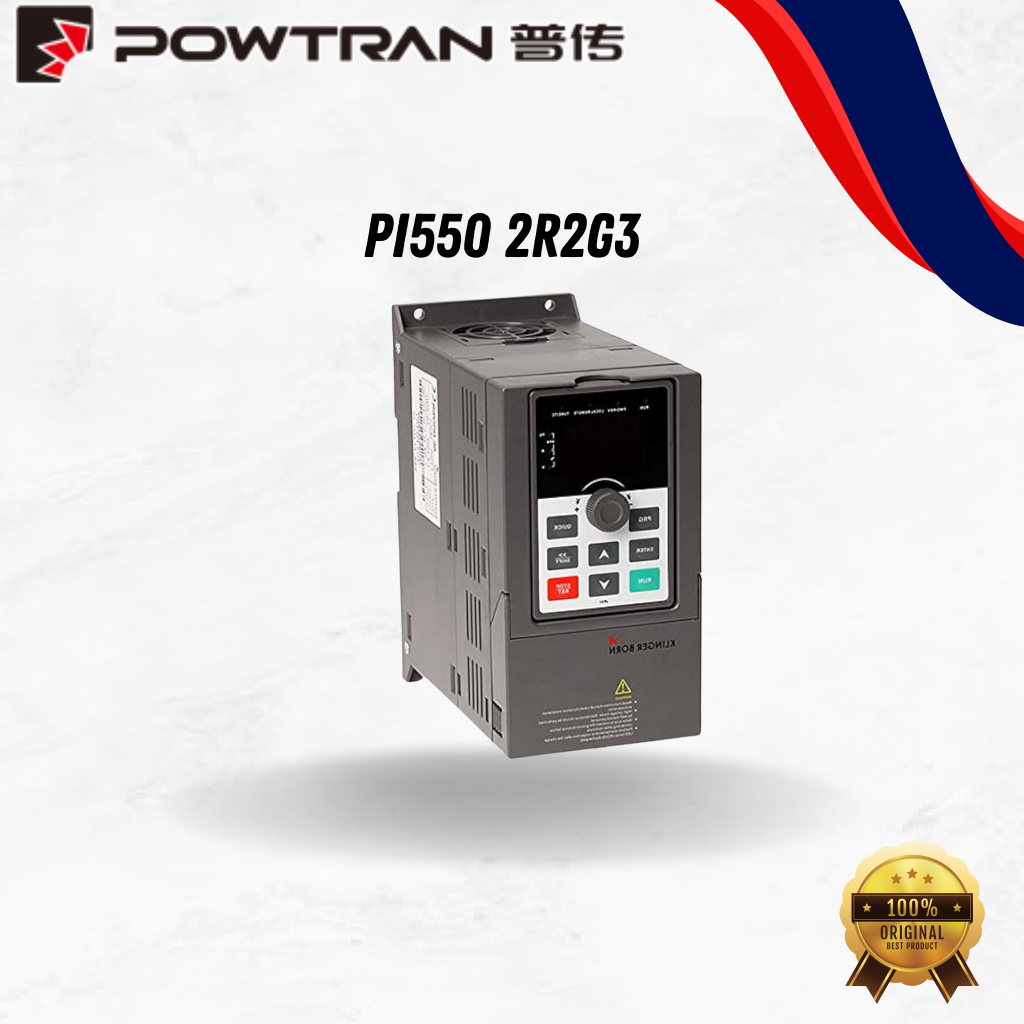 POWTRAN PI550 2R2G3 INVERTER 2,2 kW, 3 PHASE, 380V, 50/60Hz