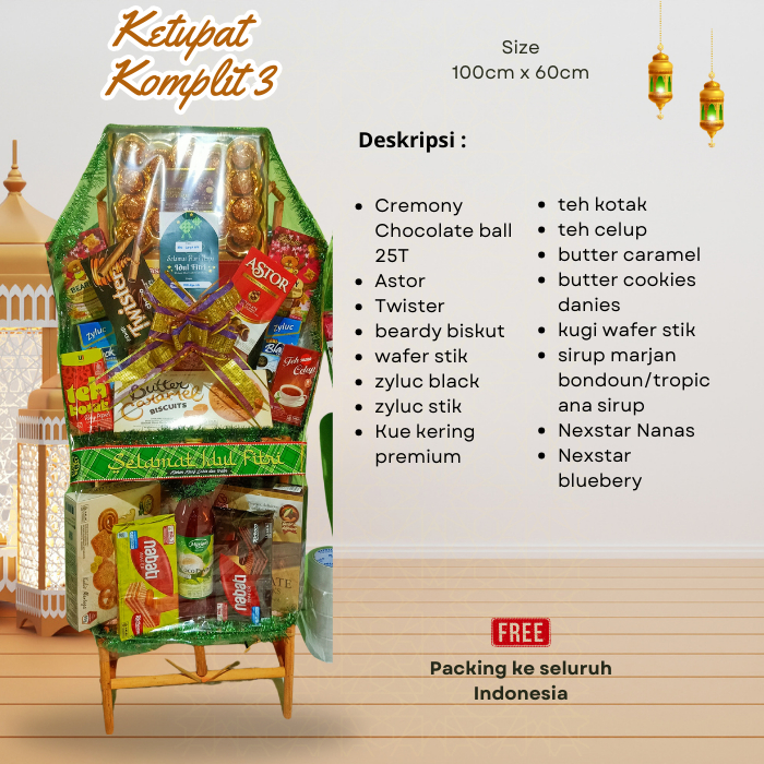 

Promo lebaran Parsel ketupat komplit 3 ready stok surabaya