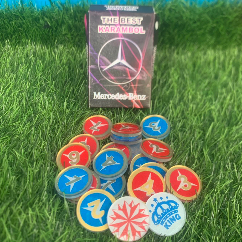 Chip / koin carambol 5 mm dan 4mm / 3 mm coin karambol  Board Games Toys karambol