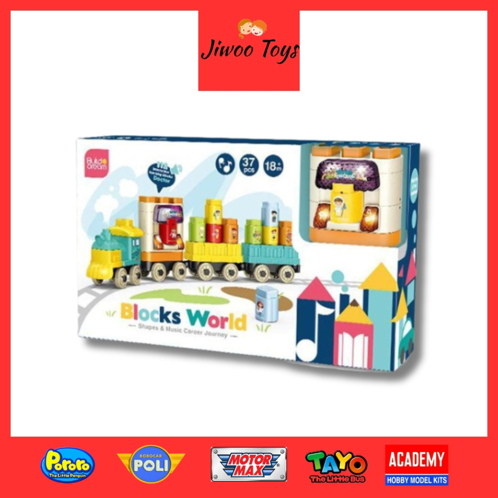 Mainan Block World-Bricks 37 Pcs HW20046409/Mainan Mega Block