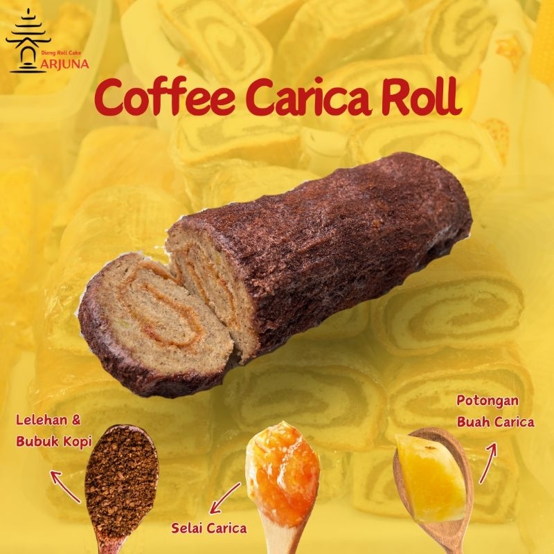 

Coffee Carica Roll Cake