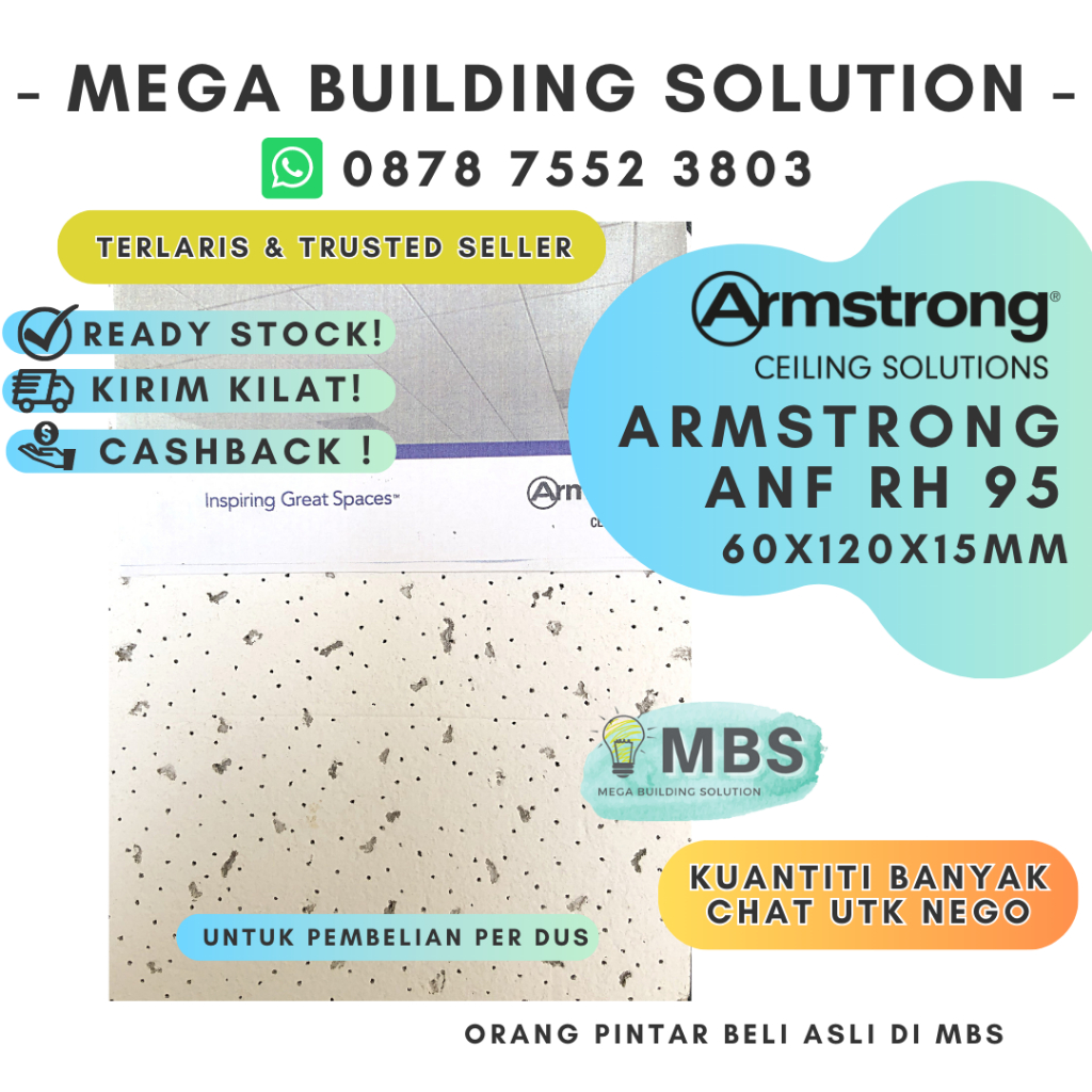 DUS ARMSTRONG ANF RH95 - Plafon Akustik Gyptile 60x120x15mm