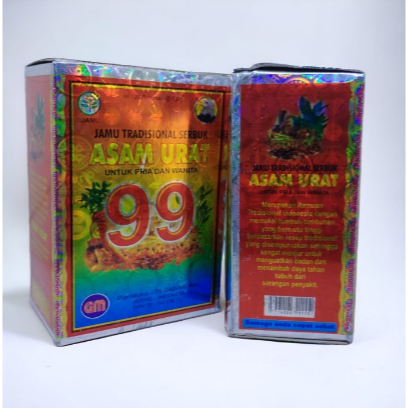 Jamu Asam Urat 99 Jamu Herbal Otot Kaku Pegal-Pegal Asam Urat Isi 30 Bungkus