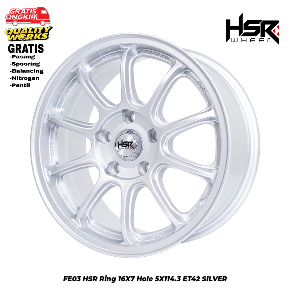 VELG MOBIL ERTIGA, GRANDMAX, XPANDER, RING 16 VELG RACING HSR WHEEL MODEL FARIAN