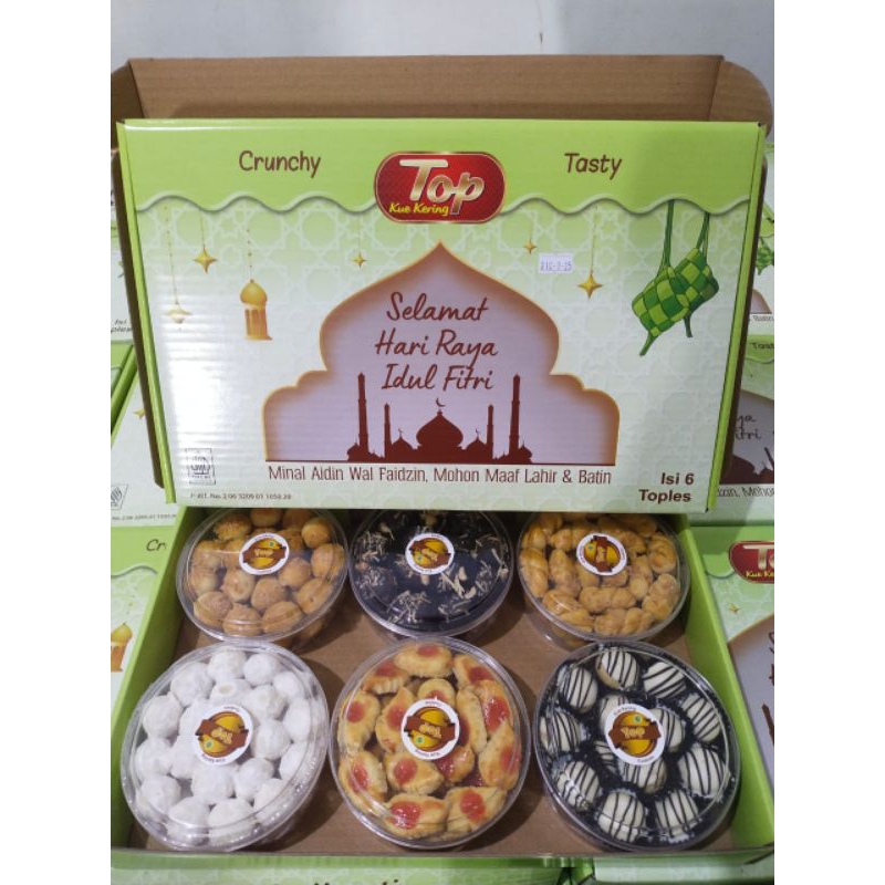 

2.) HAMPERS LEBARAN ( TOP COOKIES ISI 6 )