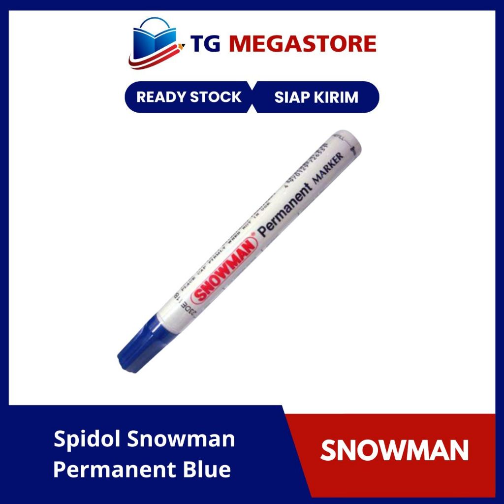 

Spidol Snowman Permanent Blue (G-12)