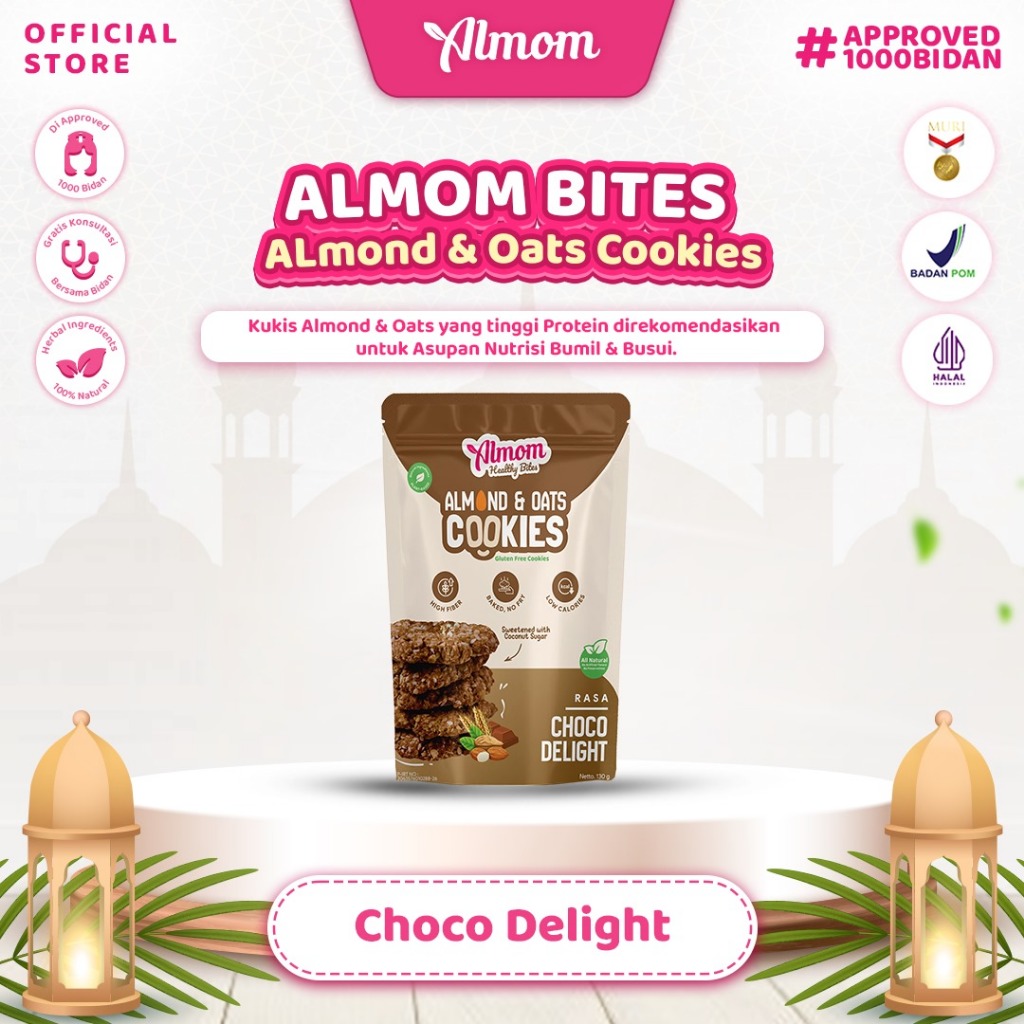 

Almom Cookies - Sehatnya Almond dan Oats dalam Camilan Nikmat | Direkomendasikan Untuk bumil busui