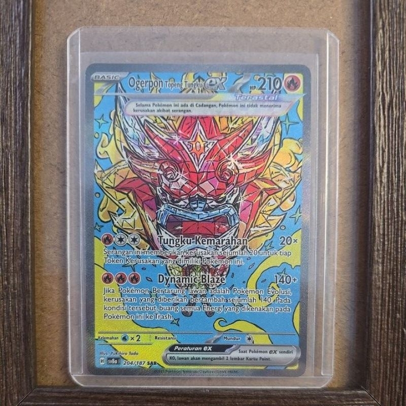 Ogerpon Tungku EX SAR TCG POKEMON INDONESIA / KARTU POKEMON INDONESIA