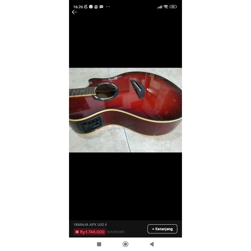 YAMAHA APX 500 II  GUITAR ACOUSTIC  ELECTRIC
