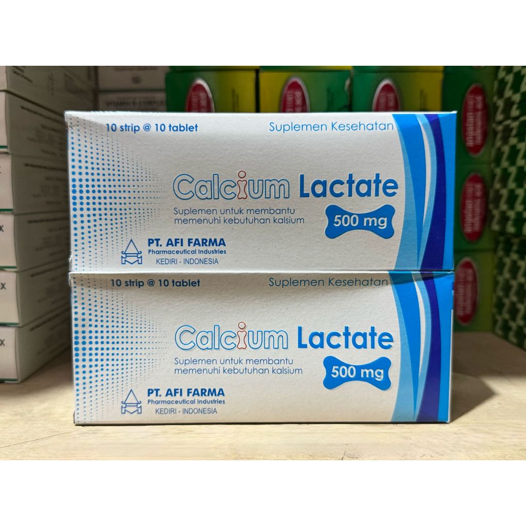 CALCIUM LACTATE 500 MG SUPLEMEN KESEHATAN - BOX