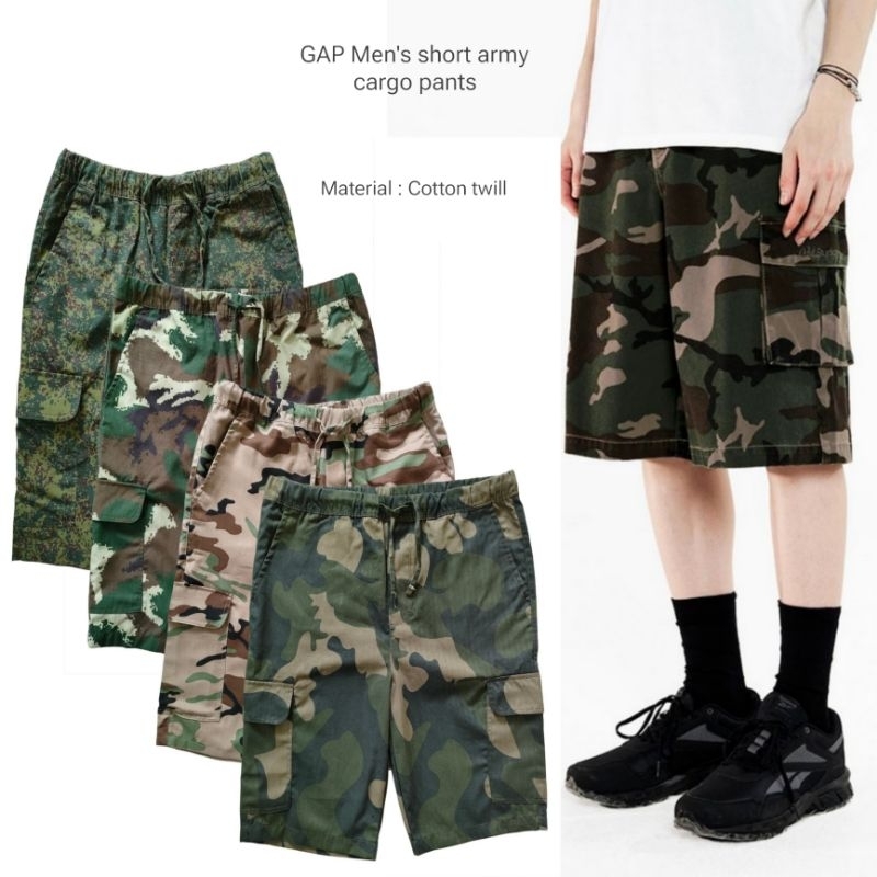GAP Men's short army cargo pants / Celana pendek pria branded / Celana pendek pria terbaru / Celana 