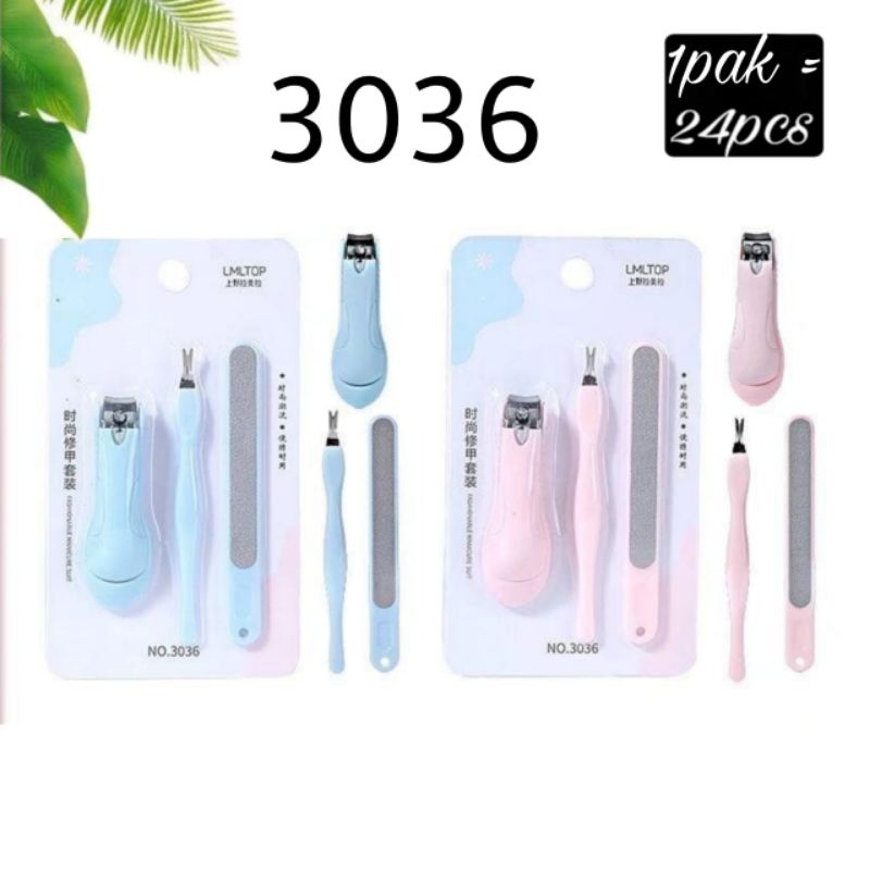 Gunting KUKU 1 SET isi 3 3036 GUNTING KUKU KIKIR KUKU KUTIKULA MANICURE PEDICURE