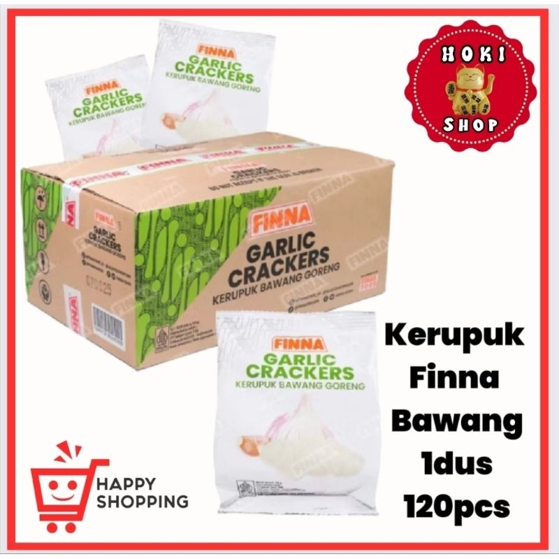 

Kerupuk Bawang Finna 1dus Isi 120pcs / Kerupuk Udang Siap Makan / Finna Bawang / Kerupuk Bawang Matang