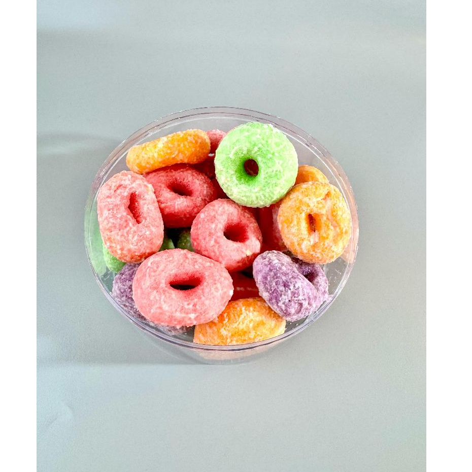 

PROMO 2 BUNGKUS KUE DONAT EMPUK WARNA WARNI KHAS MAGALANG 100 GRAM / DONUT WARNA WARNI