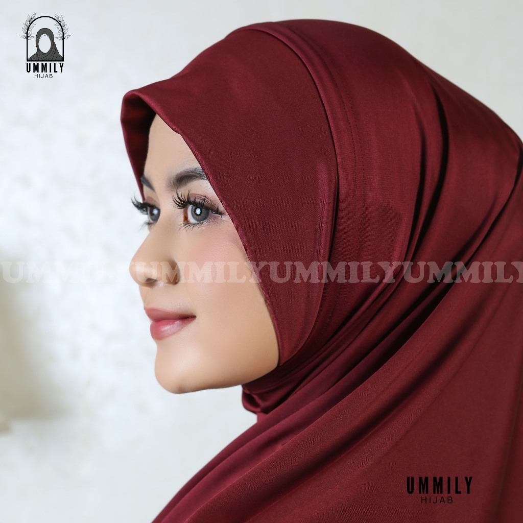 Ummily - Hijab Bergo Instan Soft Pet Inner Malay Jersey