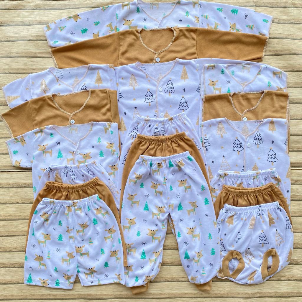 18 Pcs Set Pakaian Bayi Baru Lahir Baju Bayi Celana Bayi Baru lahir Bayi Laki Laki Perempuan Jaya Ba