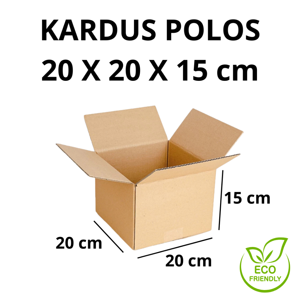 

Kotak Packing Polos 20 x 20 x 15 cm Karton Packing Kardus Polos 20X20X15 cm