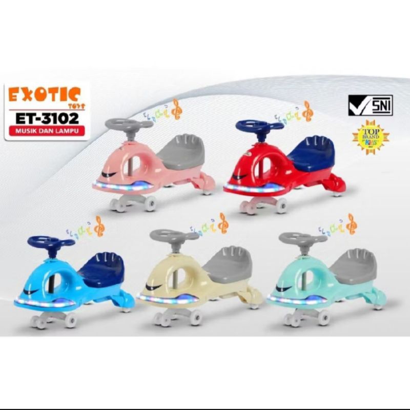 Swing Car Exotic Mainan Anak Swing Coupe Car ET 3102