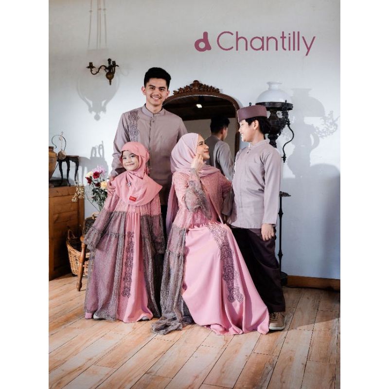 [Dannis Surabaya Online]Sarimbit D'chantilly DANNIS Collection Abaya Koko Ayah lengan panjang stelan