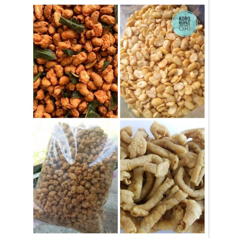 

Kacang Medan/Kacang Bangkok/Kacang Koro/Keripik Usus Kemasan 500gr