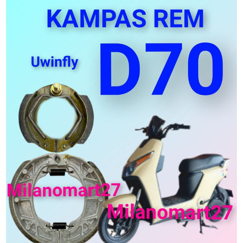 kampas rem uwinfly D70 kampas rem sepeda listrik uwinfly d70