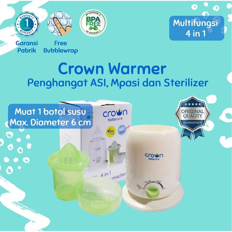Crown Warmer Penghangat ASI Mpasi dan Strellizer