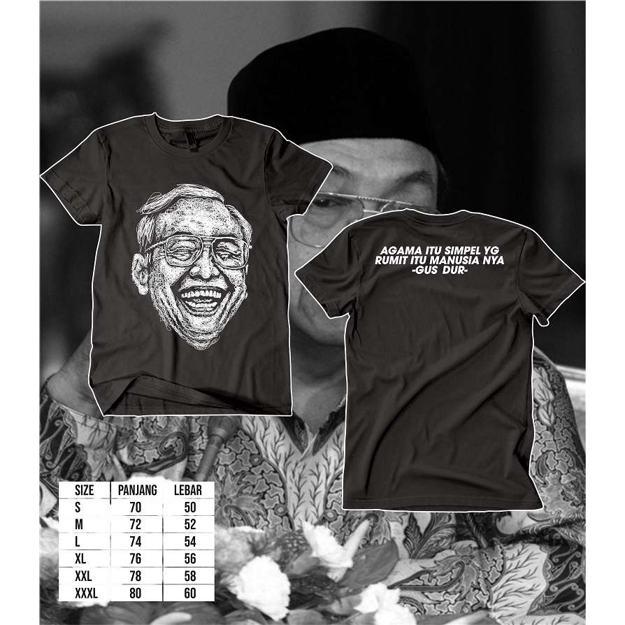 TSHIRT GUS DUR SCRIBLE ART