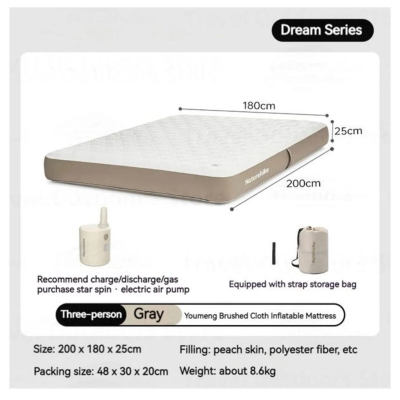 KASUR ANGIN TIUP GLAMPING NATUREHIKE MAT CNK2450WS023