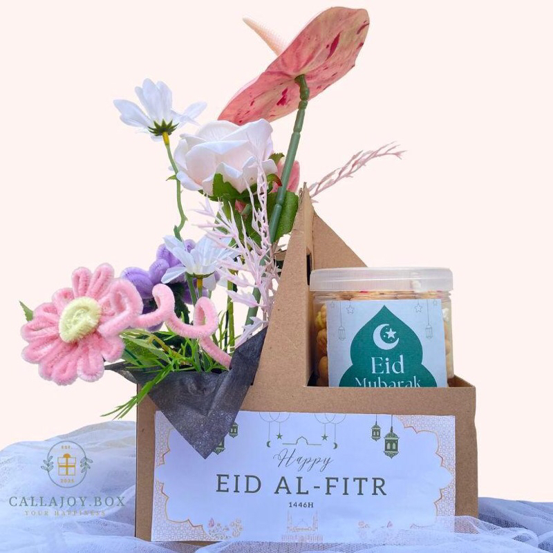 

Flower hampers lebaran / hampers idul fitri / eid mubarak / snack / kue lebaran