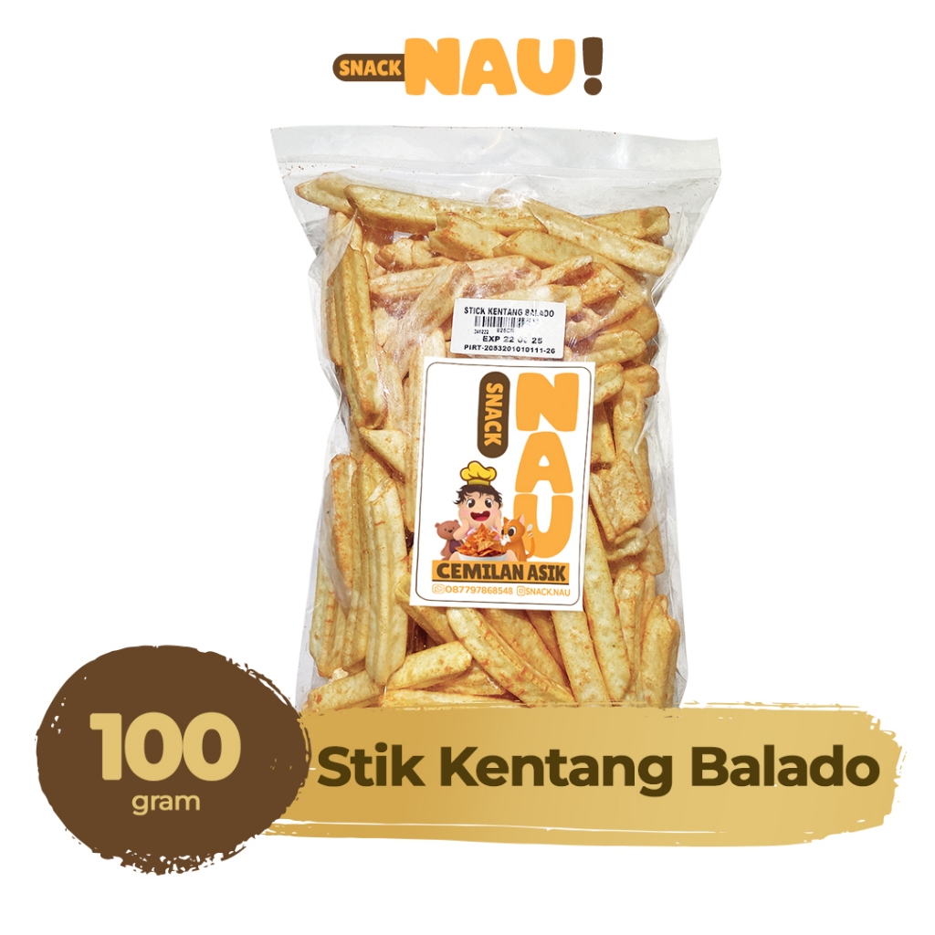 

Stik Kentang Balado / Stick Potato / Cemilan Murah Snack 100gr