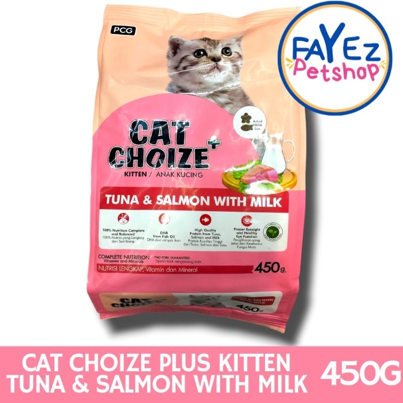 Cat choize plus kitten tuna salmon milk 450g