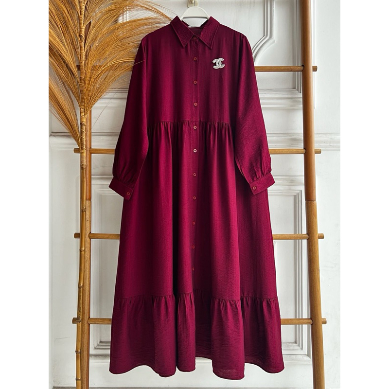 TUNIK LR FUL KANCING KANTONG DEPAN/ TUNIK LR MOTIF MEWAH BY BALILA