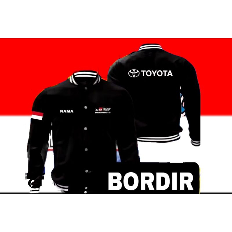 jaket toyota gazo racing jaket baseball toyota seragam toyota jaket versiti yoyota gazo racing jaket