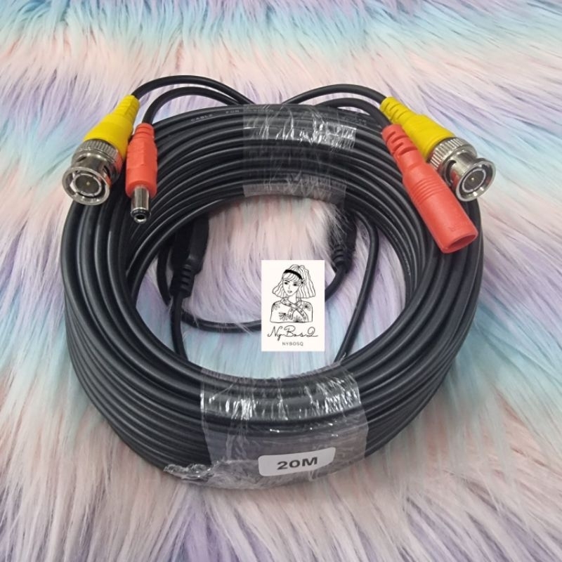 KABEL CCTV BNC 20M JADI VIDEO + POWER LISTRIK