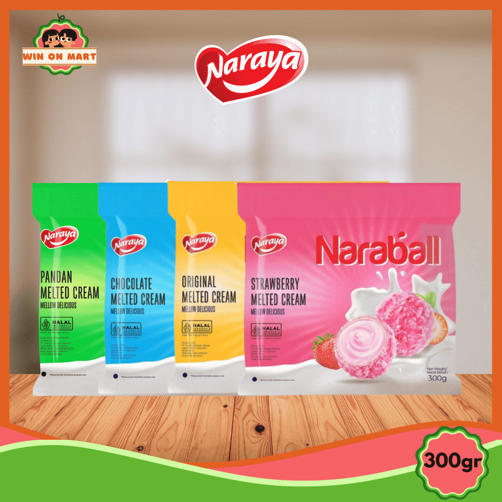 

Wafer Ball | Naraya Naraball 300g | Chocolate | Original | Strawberry | Pandan