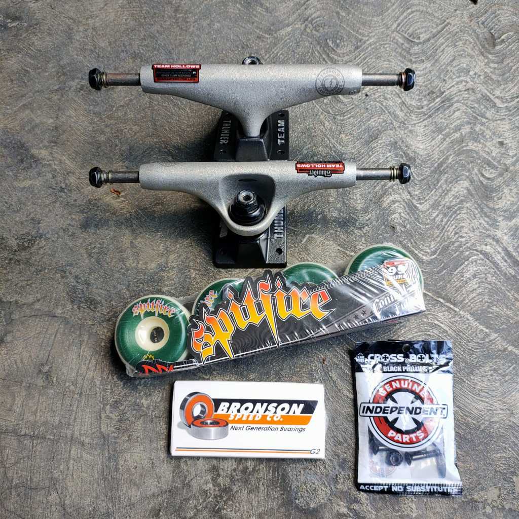 THUNDER skateboard paket truck truckset  international quality truck spitfire wheels